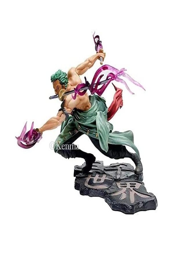 KENMA One Piece Roronoa Zoro Battle Mode Action Figure 15 Cms Three Thousand World Anime Figurine Doll Model PVC Statue - Image 4